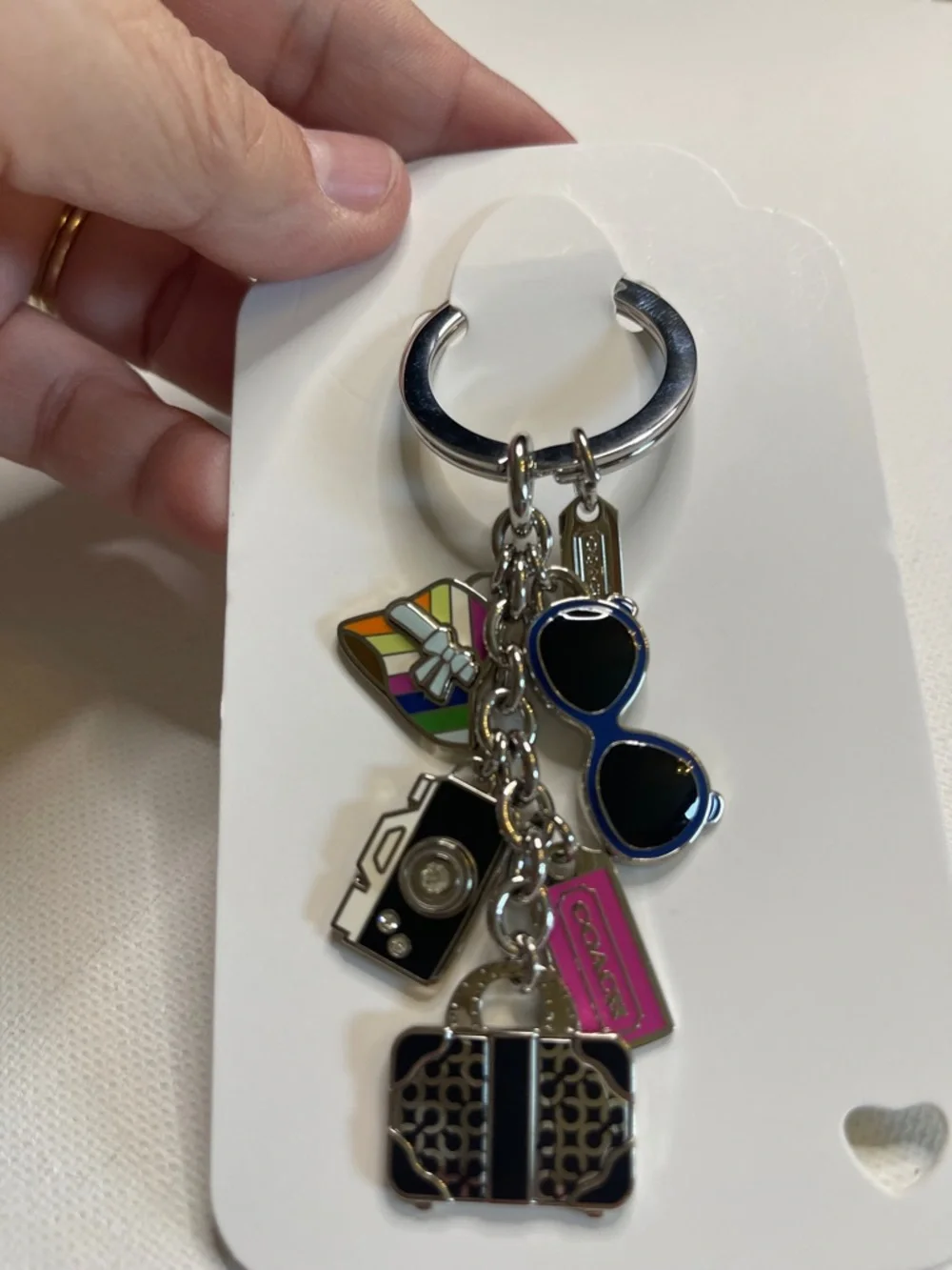 Coach Silver Legacy Hat Charm Travel Keyring and Coach Pen - Picture 2 of 6